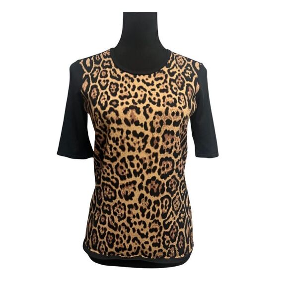 Pink Tartan Animal Print Top - Picture 2 of 8